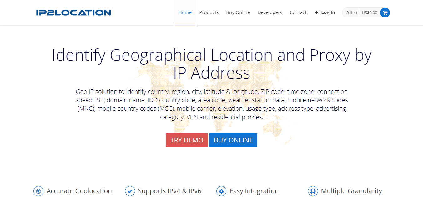 ip2location geolocation api
